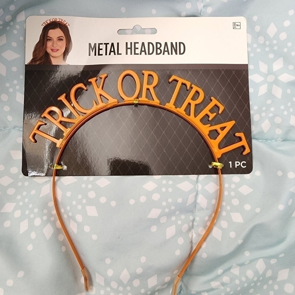 NWT Suit Yourself Trick or Treat Metal Headband Halloween Trunk Party Accessory